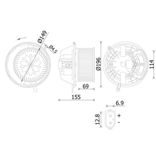 Innenraumgebläse mahle 219 - mahle, ab